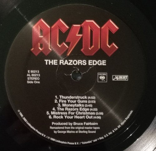 AC/DC The Razors Edge 2003 Re-Release Vinyl Album | eBay