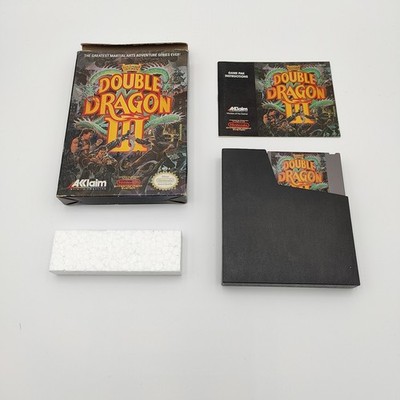 Double Dragon III 3: The Sacred Stones (Nintendo NES, 1991) with Box and Manual
