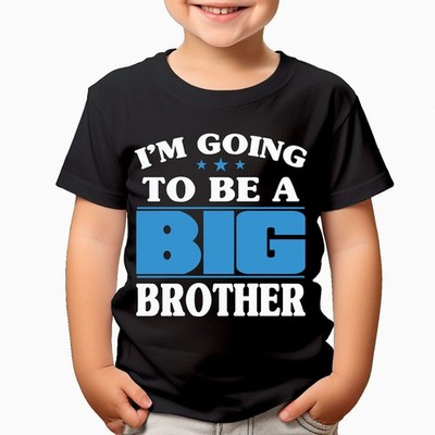 Ich werde ein großer Bruder Baby Ankündigung Jungen Mädchen Kinder T-Shirts...