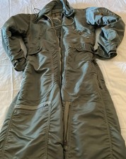 Vintage 1958 USAF Men's Flying Coverall CWU-1/P Hooded Flight Suit Small - Long
