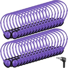 Konohan 30 Pack Kids Headphones Bulk for School Classroom Student Purple 