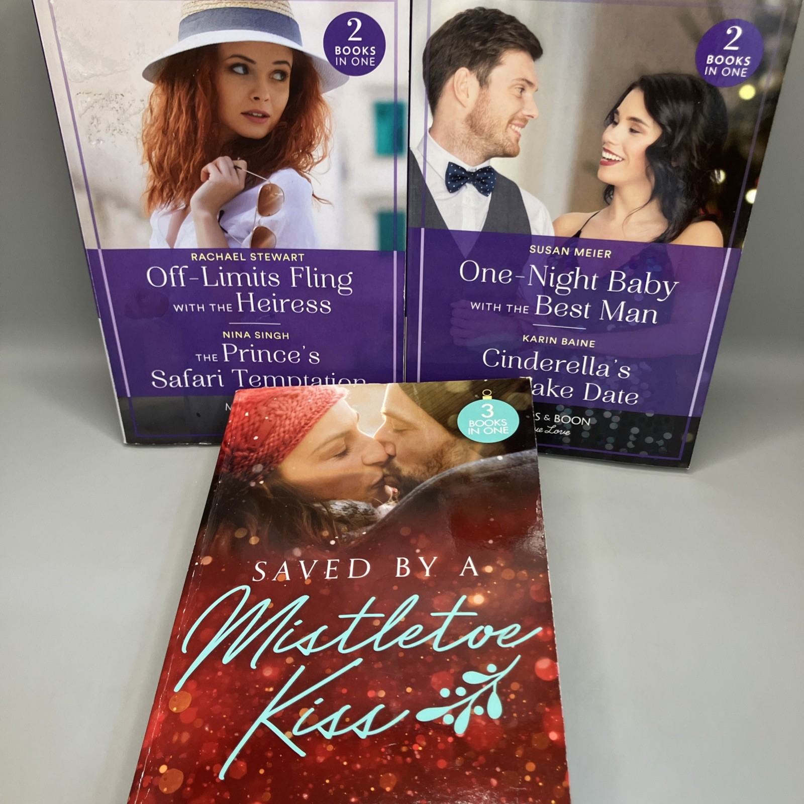 Mills & Boon 3 Paperback  2 in 1 Book  Bundle True Love & Christmas