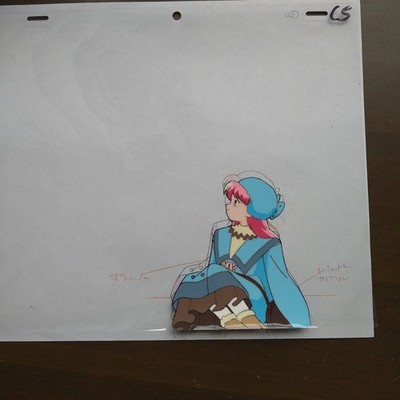 Super Pig Tonde Burin Production Cel with Douga Drawing Nippon Animation Rare JP