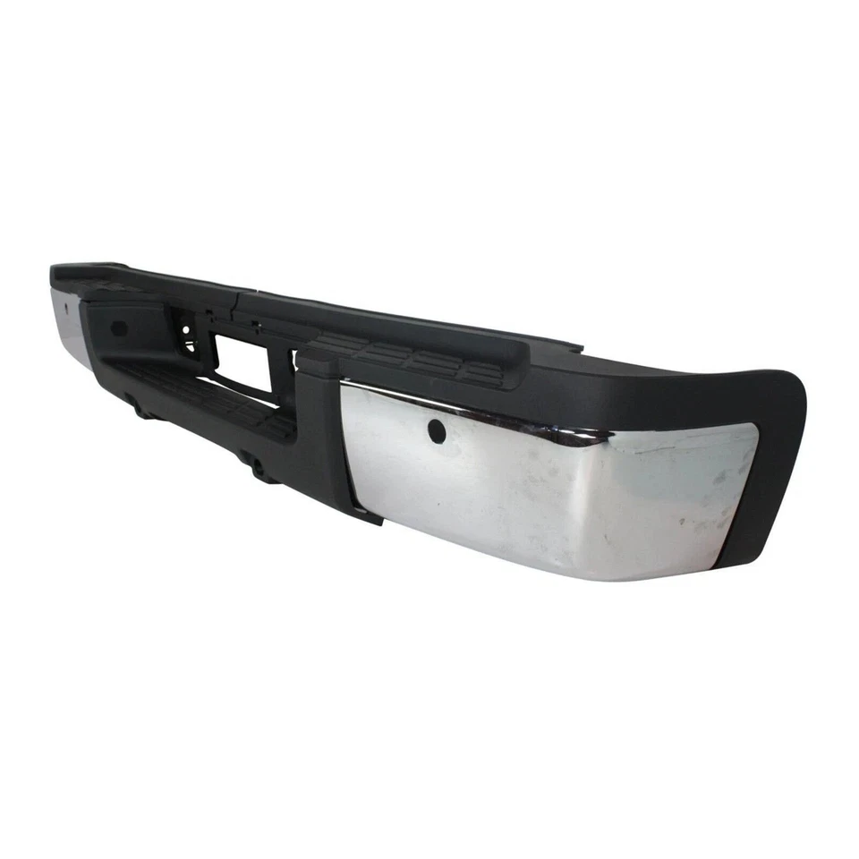 New Rear Step Bumper Chrome Steel For 2007-2010 Silverado 2500 HD Sierra 2500 HD - Image 3 of 4