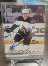 JOSH DOAN YOUNG GUNS SIGNED ROOKIE AUTOGRAPH 2024-25 UD SERIES 1 UTAH ARIZONA