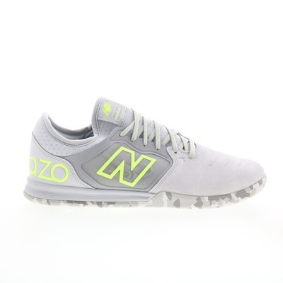 New Balance Audazo V5+ Pro Suede Indoor Mens Gray Athletic Soccer Shoes 11.5