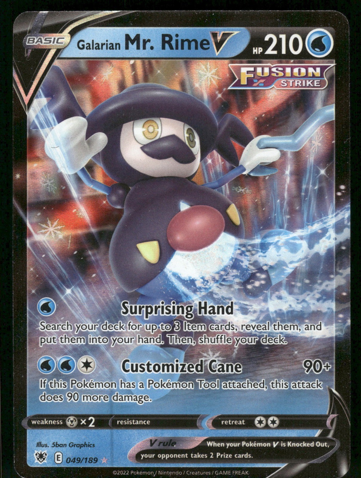 Galarian Mr. Rime V SWSH10: Astral Radiance 049/189 Ultra Rare Pokémon Card