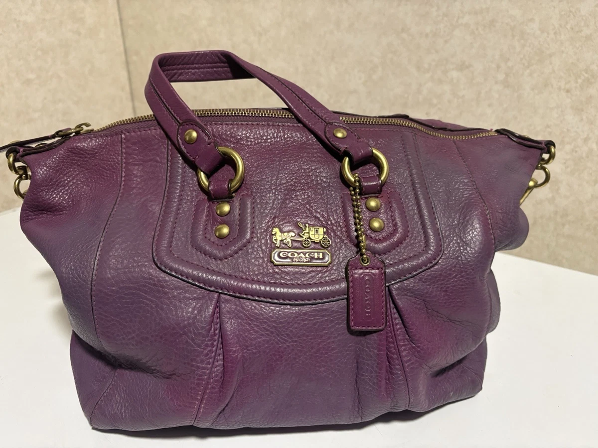 Coach Madison Satchel/Top Handle Bag Purple Bags & Handbags for