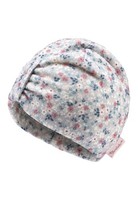 Sterntaler MäDchen Beanie Turban MüTze Streublumen Print Strickware Hellblau 47