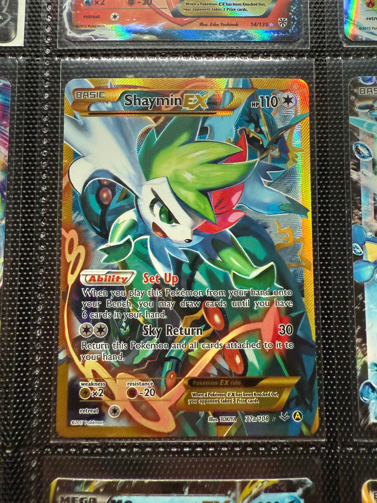 Shaymin EX 077A/108 Roaring Skies Alternate Art Holo 