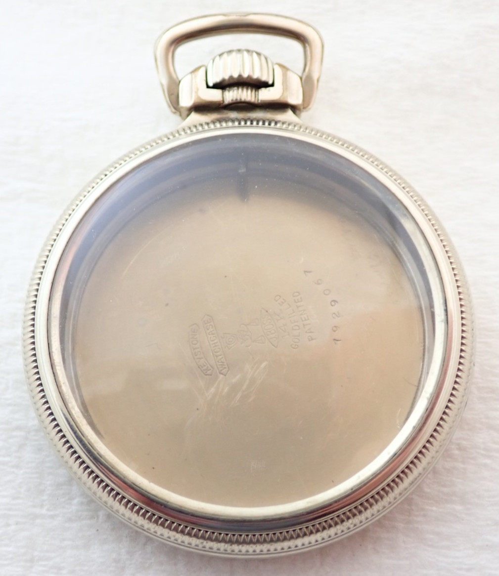 WATCH WHITE FACE OPEN LEVER 14k POCKET GOLD SET CASE RAILROAD FILLED ANTIQUE 16s - vintagewatches.pk