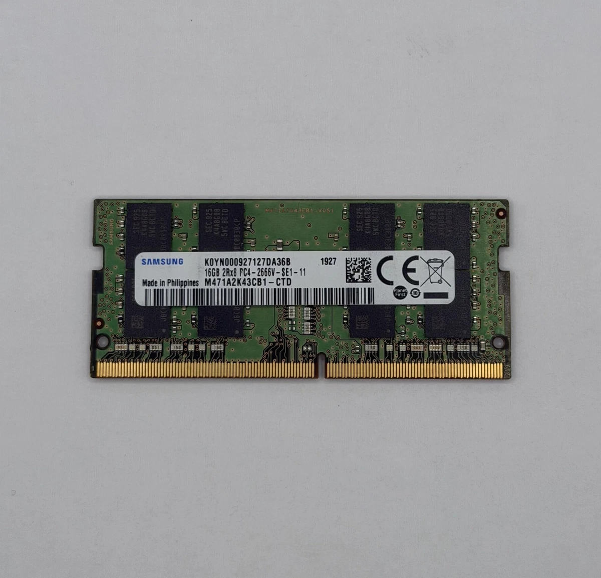 Samsung DDR4 SDRAM 16 GB Capacity per Module Memory (RAM) for sale