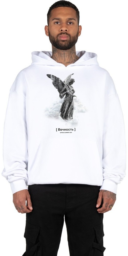 MJ Gonzales Sweatshirt Angel Heavy Hoody Oversized Essentials V4 White 13990₽
