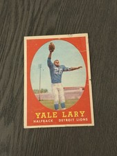1958 Topps #18 YALE LARY Detroit Lions Football Card (Read)