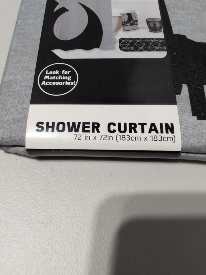 Cortina de ducha de baño Star Was 72 X 72 pulgadas rebelde (ex) Foto 2 de 3