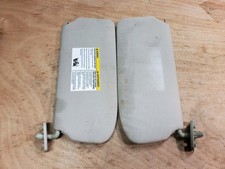 2007-2012 Nissan Sentra Sun Visor Right Left Pair Beige Mirror Cloth Oem 2007-2012 Nissan Sentra Sun Visor Right Left Pair Beige Mirror Cloth Oem