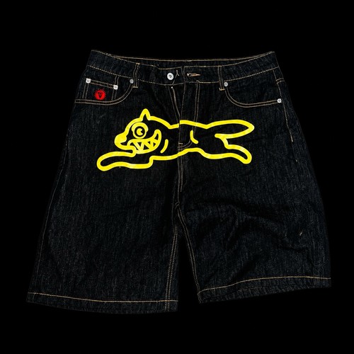 Ice Cream Billionaire Boys Club Jeans Shorts Sz 34 Black Denim 100% Authentic
