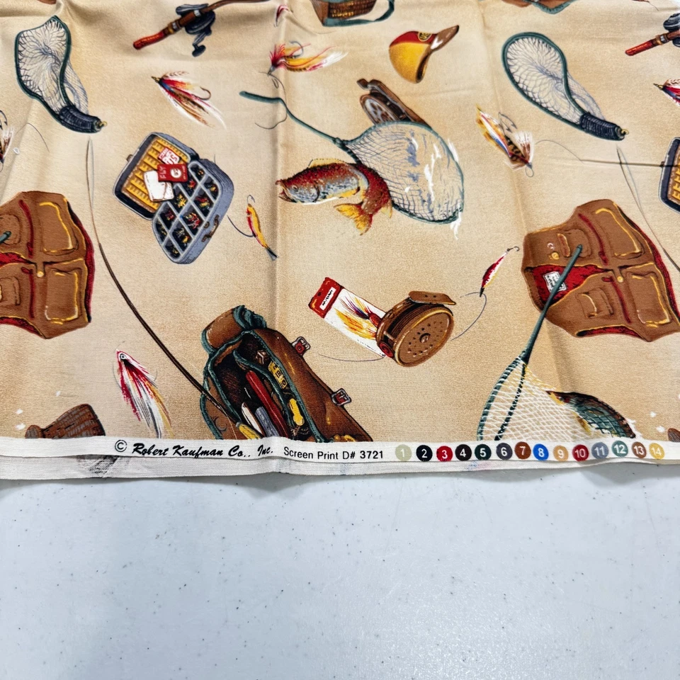 Robert Kaufman Tela Algodón Marrón Pesca 44x40 1.1 Yardas 3721 Foto 4 de 4