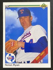 Nolan Ryan 1990 Upper Deck Baseball 300th Win Texas Rangers #734