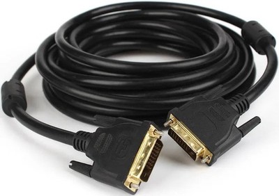  QGeem DVI-D Dual Link 24+1 Male 2 Male Cable Adapter Gold Plated w Ferrites 6 