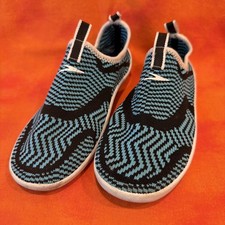 Speedo Junior Surfknit Water Shoes - Zig Zag Blue - Size S 12-1 