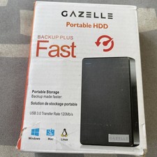 Gazelle Portable 1TB Storage HDD