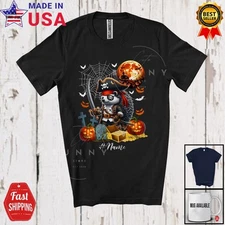 Custom Name Hedgehog Pirate; Lovely Halloween Hedgehog Wild Animal Pumpkin Shirt