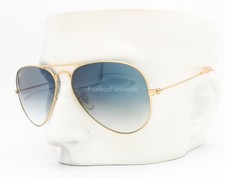 Ray-Ban Sunglasses RB 3025 001/3F Arista Gold Light Blue Gradient 58mm w/case