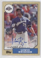 2017 Topps Update 1987 Rookies and Trades Lewis Brinson #87A-LB Auto 1u0