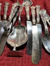 INTERNATIONAL STERLING*EDGEWOOD PATTERN*24 MISC. PIECES*1909