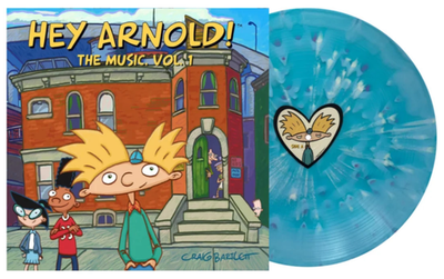 Jim Lang Hey Arnold! The Music Vol 1 Sky Blue Swirl w/ Splatter