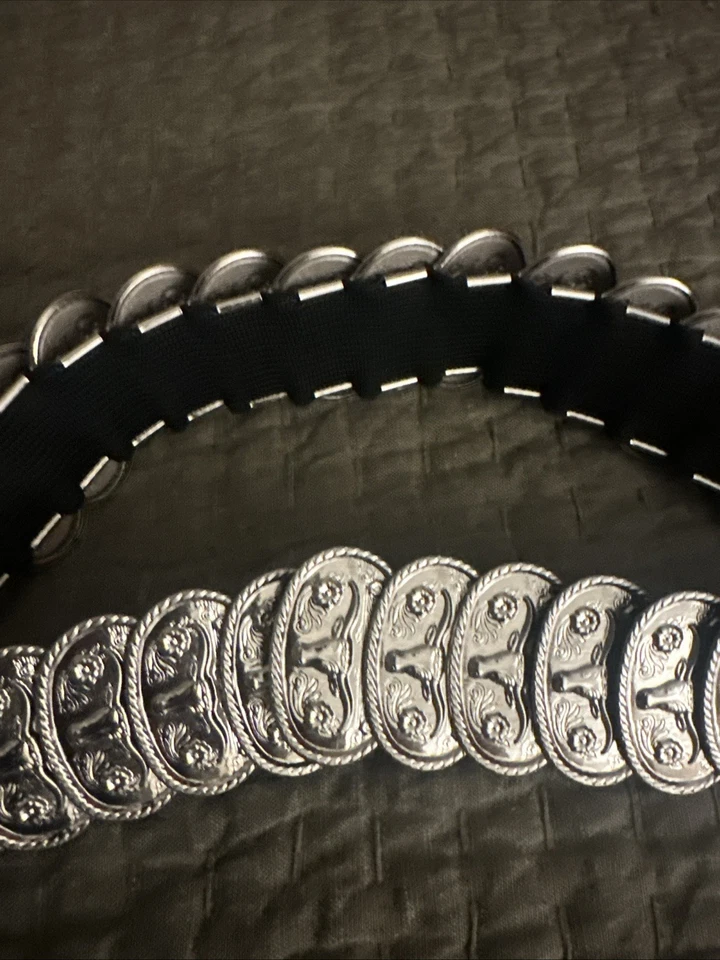 Пояс из стерлингового серебра с длиннорогой раковиной овальный - Изображение 4 из 4