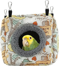 Bird Plush Nest Bed - Hanging Soft and Warm Hammock for Birds Parrot Parakeet Co