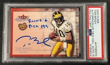 TOM BRADY PSA AUTH 10 AUTO 2000 FLEER ROOKIE AUTOGRAPHICS U/P PROOF TB12 COLL