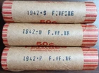 3 Better Grade Circulated Wheat Rolls 1942S + 1942D + 1942 - *SEE DESC*