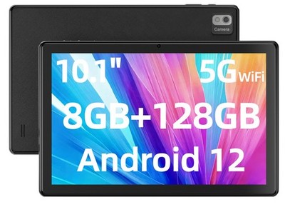 SGIN Tablet 10.1 Zoll Android 12 mit 8GB RAM 128GB ROM Bluetooth Dual Camera