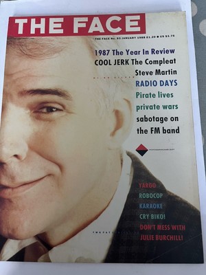 The Face 93 Jan 1988 Steve Martin 1987 review Yargo Robocop Biko Pirate Radio