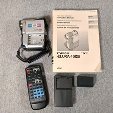 Canon Elura 40MC Camcorder Camera With Battery Charger Remote AS IS