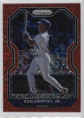 2021 Panini Prizm Red Donut Circle Prizm /99 Ken Griffey Jr #19 HOF 0hk3