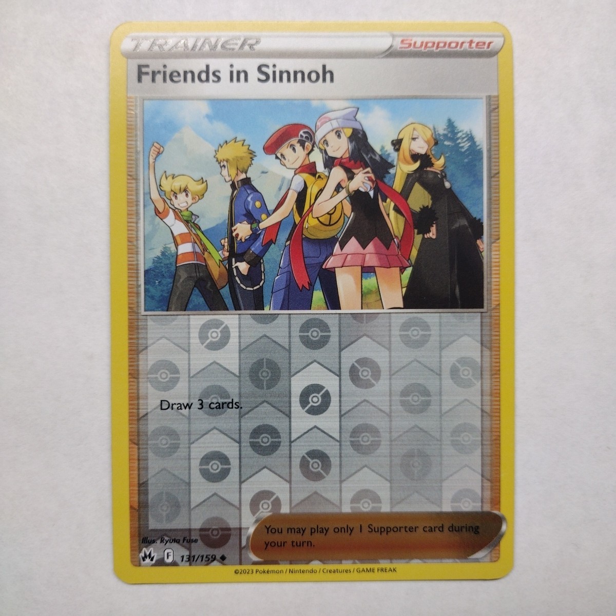 Pokemon Card Friends In Sinnoh Crown Zenith Reverse Holo 131/159 Near Mint