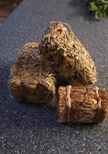 Stroh-Quaderballen Deko 2 St 7x12cm,1 St. 7x4,5cm,f.Kinder 1:87 Treckeranhänger