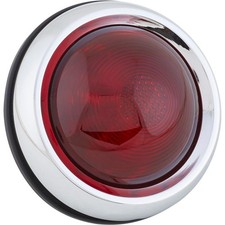 1950 Pontiac Red Tail Light Assembly Classic Design Red Glass Lens