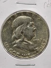 1952-D Franklin Half Dollar Raw Fine (Details)