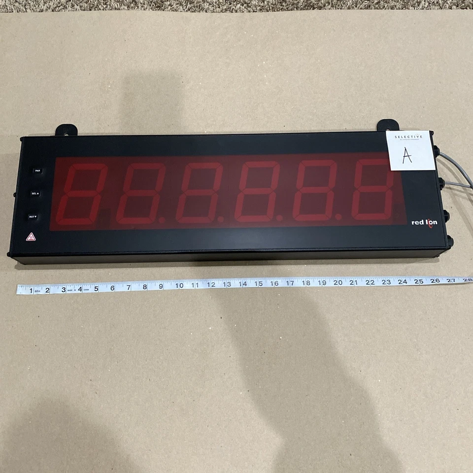 RED LION LD4006P0 Contador LED Rojo 6 Dígitos 4" Contador LED Programable Foto 2 de 4