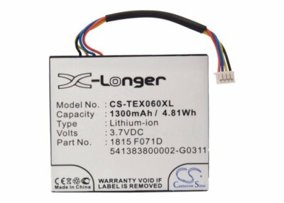 1300mAh Battery for Texas Instruments TI-84 C Silver;P/N:3.7L1230SP,1815 F071D