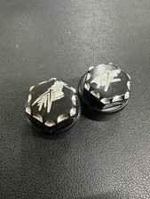 BLACK CONTRAST CUT ATC KICKSTAND BRACKET BOLT CAPS 99-24 HAYABUSA-DISCOUNTED