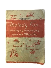  Antique School Music Book Melody Fun For Singing and Playing With Tonette 1930s
