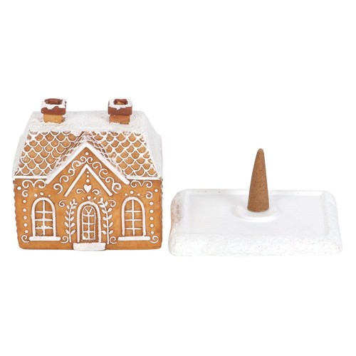 Gingerbread House Incense Cone Burner - Picture 2 of 6