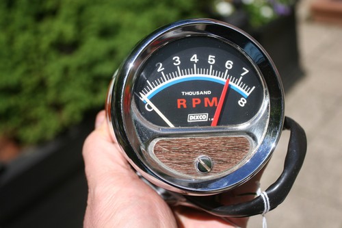 Dixco 8K 8,000 RPM Vintage Tachometer NAPA Maple Leaf Cup - #610 - Picture 4 of 15