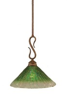 Toltec Lighting 20-brz-447 Swan Mini-pendant Light Bronze Finish With Kiwi Green on sale Toltec Lighting 20-brz-447 Swan Mini-pendant Light Bronze Finish With Kiwi Green on sale